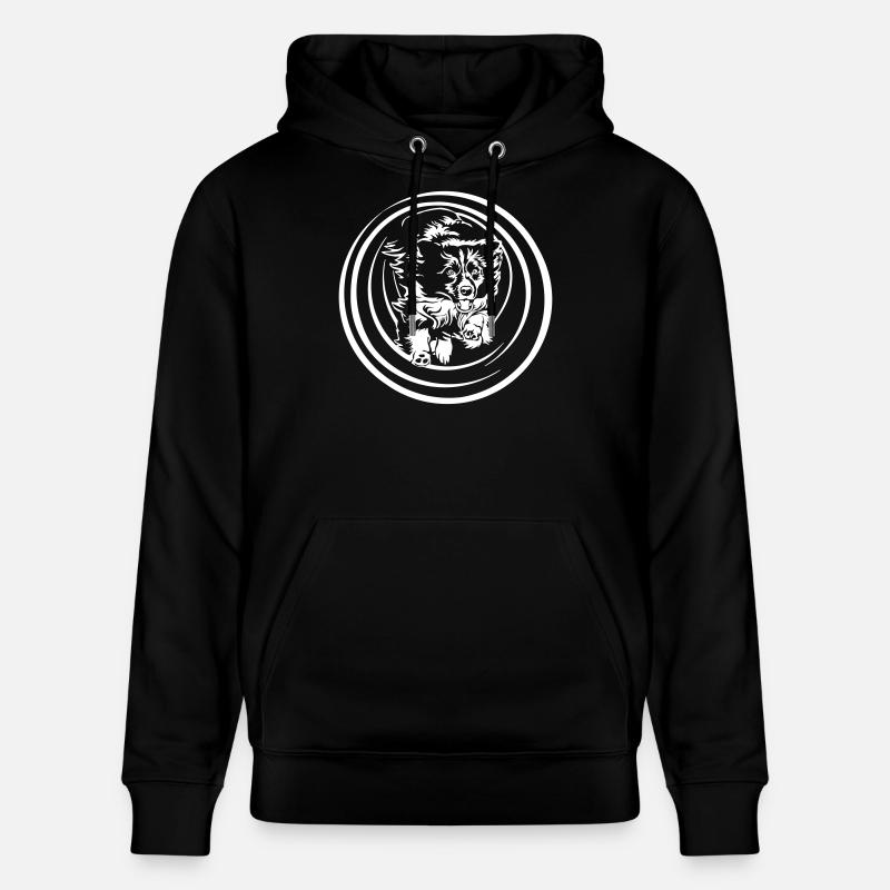 Border Collie « Black Edition » - Sweat à capuche bio CRUISER Stanley/Stella Unisexe - noir