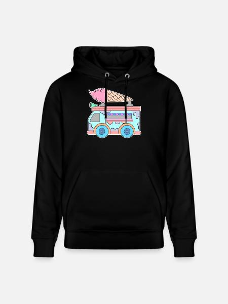 Kids Eiscreme - Stanley/Stella Unisex Bio-Hoodie CRUISER  - Schwarz