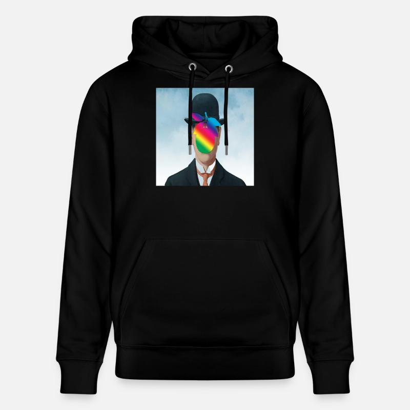 Arc-en-ciel Apple-Man - Sweat à capuche bio CRUISER Stanley/Stella Unisexe - noir