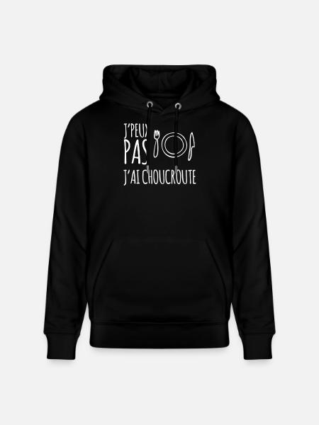 Choucroute humour - Sweat à capuche bio CRUISER Stanley/Stella Unisexe - noir