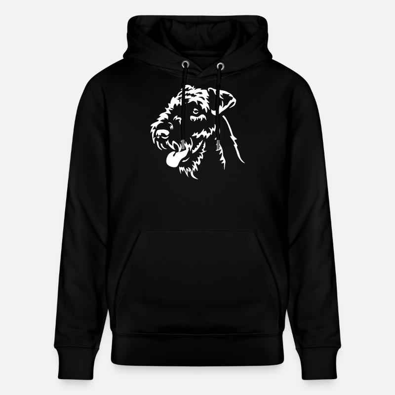 Airedale Terrier « Black Edition » - Sweat à capuche bio CRUISER Stanley/Stella Unisexe - noir