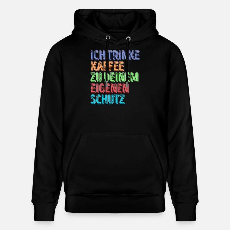 Kaffeeliebhaber Statement Kaffeetrinker Kaffee - Stanley/Stella Unisex Bio-Hoodie CRUISER  - Schwarz