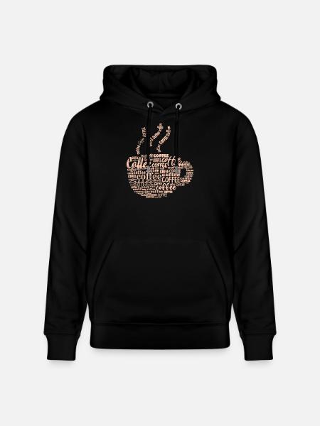 Coffee lovers Coffee saying coffee drinker - Stanley/Stella CRUISER Unisex Organic Hoodie - black