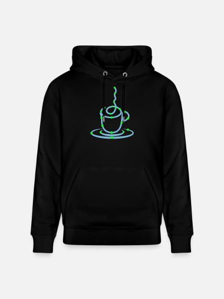 Coffee Cup Coffee Lovers Coffee Drinking - Stanley/Stella CRUISER Unisex Organic Hoodie - black