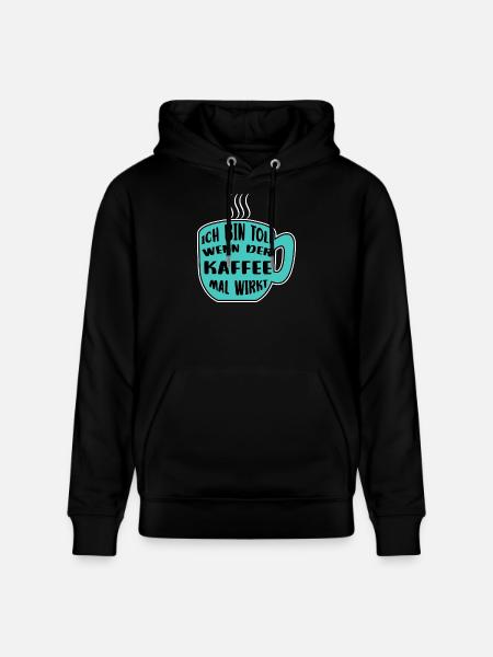 Kaffeetasse Kaffee Statement Koffein Kaffeetrinker - Stanley/Stella Unisex Bio-Hoodie CRUISER  - Schwarz