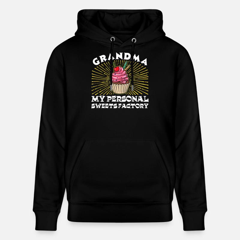 Statement Großmutter Humorvoll Oma Enkelkind - Stanley/Stella Unisex Bio-Hoodie CRUISER - Schwarz