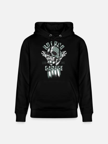 Hot Rod Garage - Stanley/Stella Unisex Bio-Hoodie CRUISER  - Schwarz