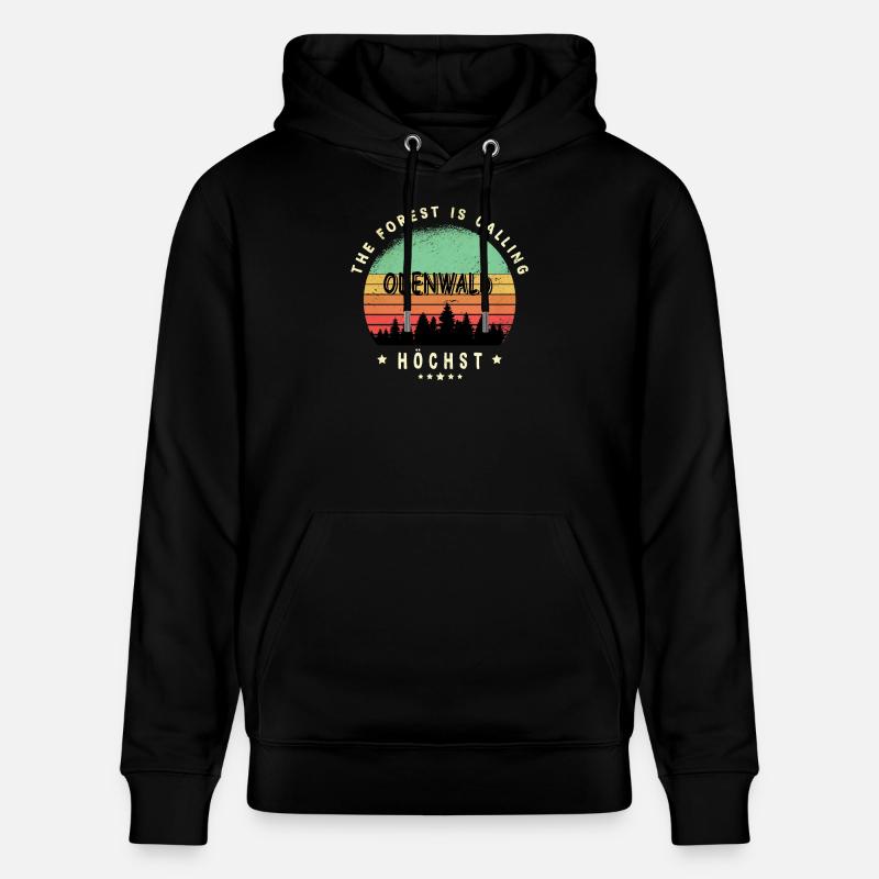 Höchst Odenwald Design - Stanley/Stella Unisex Bio-Hoodie CRUISER  - Schwarz