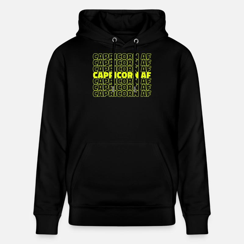 Horoskop Statement Astrologie Tierkreis Steinbock - Stanley/Stella Unisex Bio-Hoodie CRUISER  - Schwarz