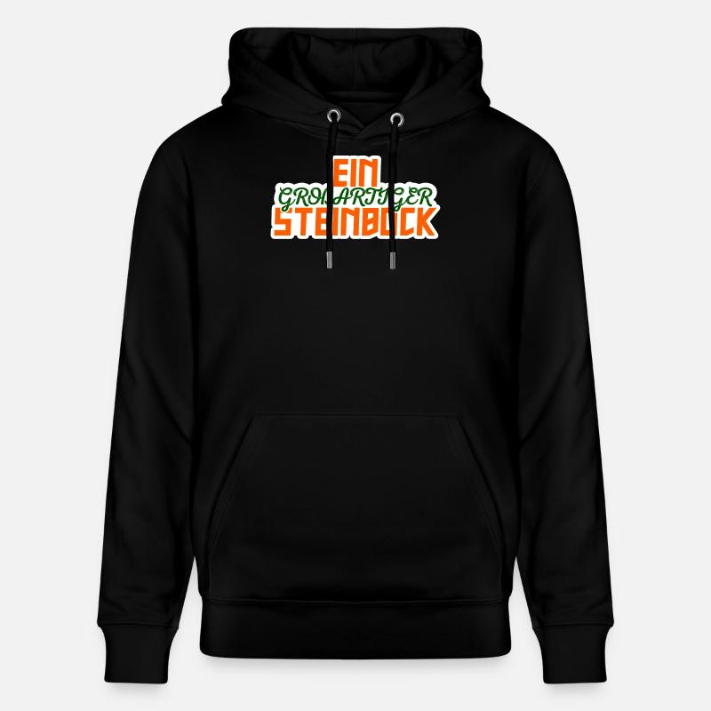 Steinbock Galaxy Statement Tierkreiszeichen Himmel - Stanley/Stella Unisex Bio-Hoodie CRUISER  - Schwarz