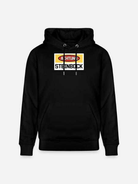 Steinbock Tierkreiszeichen Statement Astronomie - Stanley/Stella Unisex Bio-Hoodie CRUISER  - Schwarz