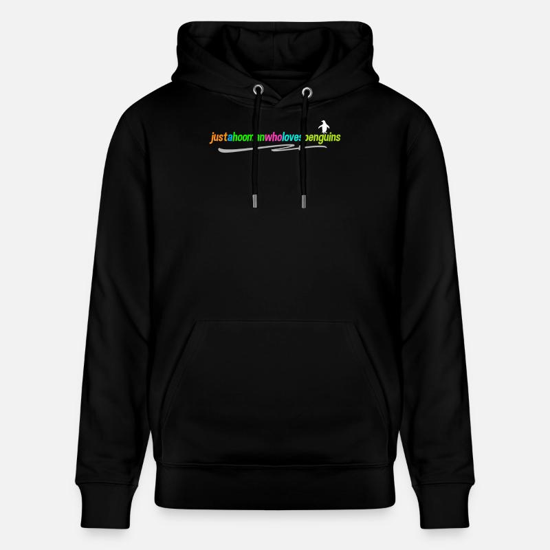 Antarktis Pinguin Statement Vogel Tier Seevogel - Stanley/Stella Unisex Bio-Hoodie CRUISER  - Schwarz