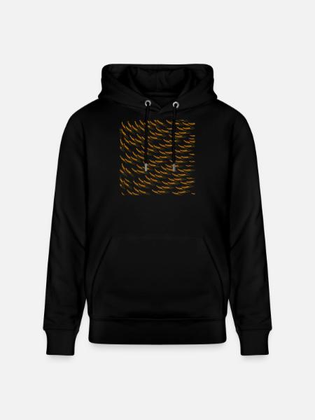 pflanzenmuster sommerlich, gerstenmuster - Stanley/Stella Unisex Bio-Hoodie CRUISER  - Schwarz