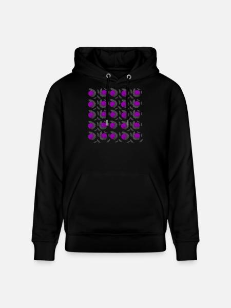 für frau, Rosenmuster - Stanley/Stella Unisex Bio-Hoodie CRUISER - Schwarz