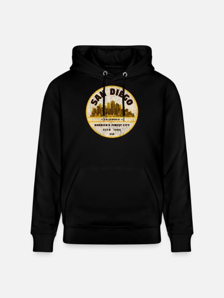 San Diego - Stanley/Stella CRUISER Unisex Organic Hoodie - black