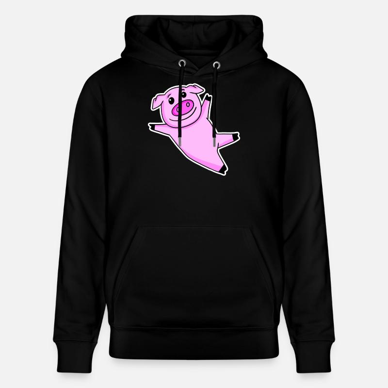 Cochon mignon - Sweat à capuche bio CRUISER Stanley/Stella Unisexe - noir