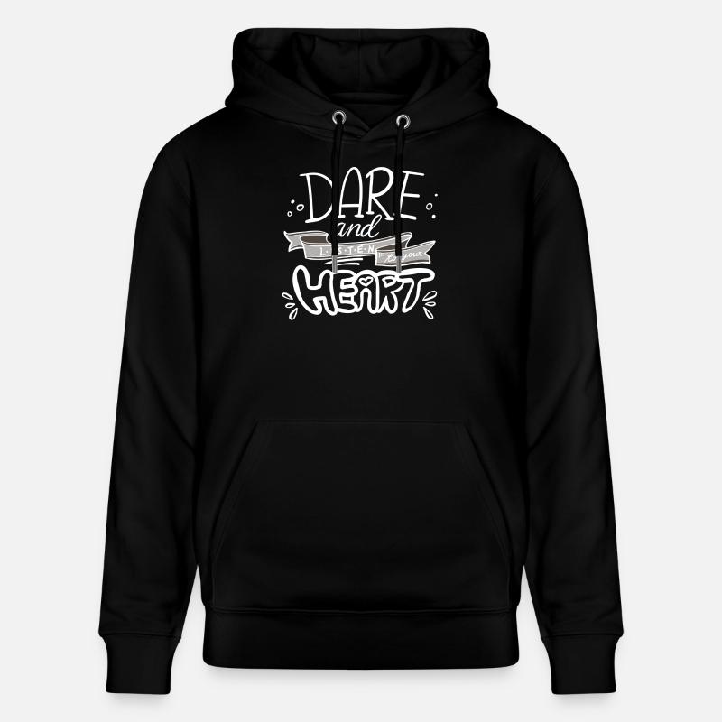 Message de motivation à la main - Sweat à capuche bio CRUISER Stanley/Stella Unisexe - noir