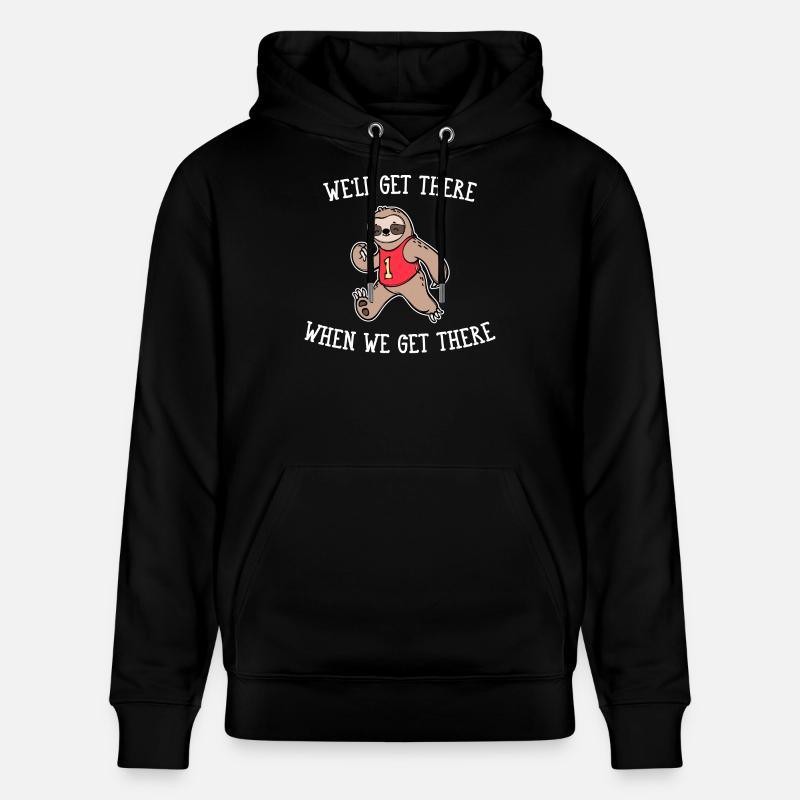Tier Faultier Chillen Langsam Dschungel Statement - Stanley/Stella Unisex Bio-Hoodie CRUISER  - Schwarz