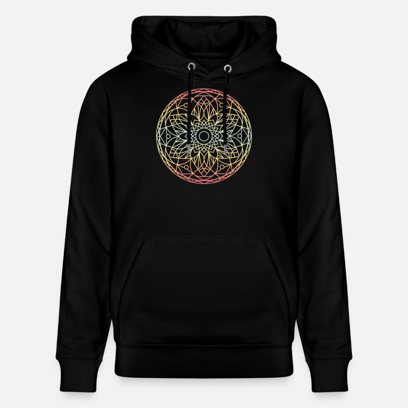 Mandala - Sweat à capuche bio CRUISER Stanley/Stella Unisexe - noir