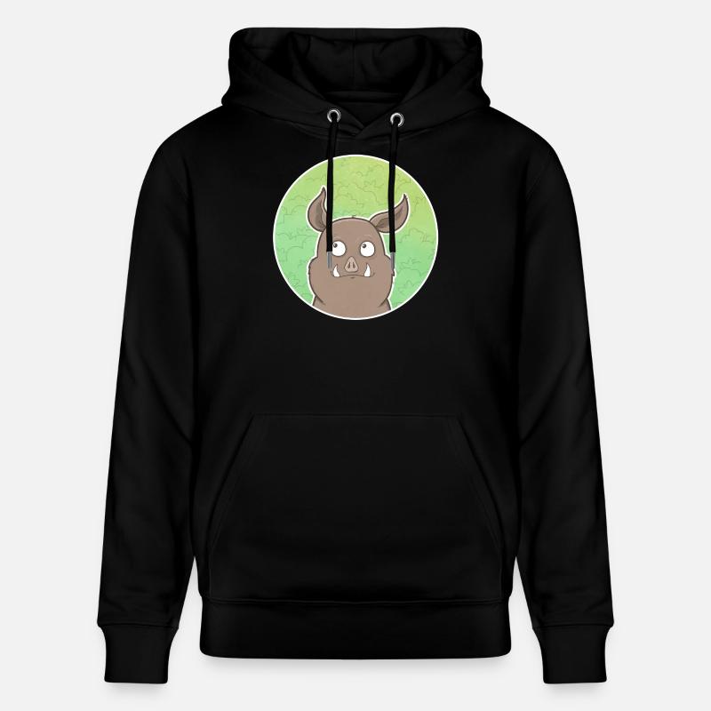 Wildschwein - Stanley/Stella Unisex Bio-Hoodie CRUISER - Schwarz