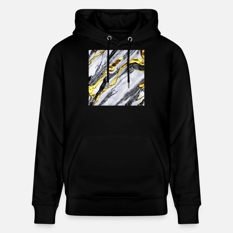 Structure en marbre or - Sweat à capuche bio CRUISER Stanley/Stella Unisexe - noir