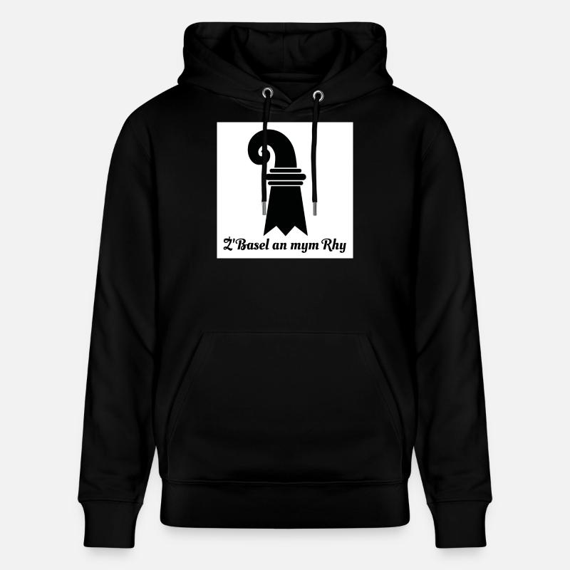 Basel am Rhein - Stanley/Stella Unisex Bio-Hoodie CRUISER  - Schwarz