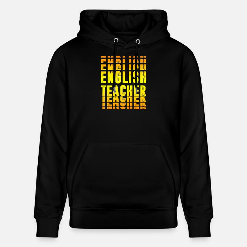 Design de professeur d'anglais - Sweat à capuche bio CRUISER Stanley/Stella Unisexe - noir