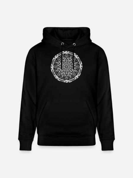 Mandala - Stanley/Stella Unisex Bio-Hoodie CRUISER - Schwarz