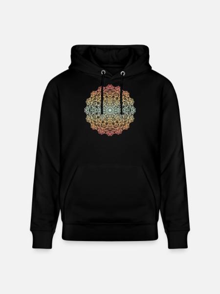 mandala - Sweat à capuche bio CRUISER Stanley/Stella Unisexe - noir