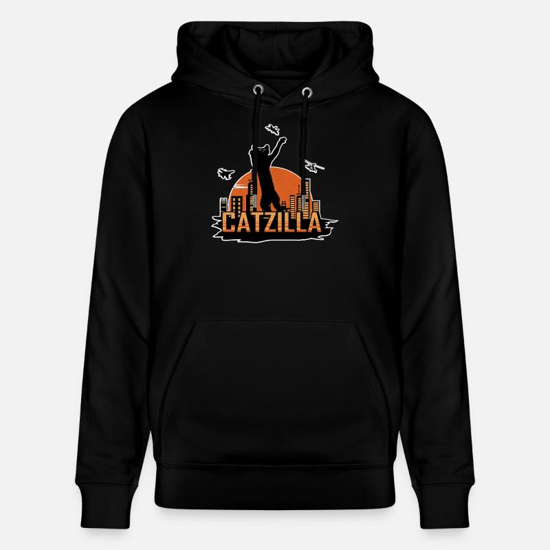Catzilla - Stanley/Stella Unisex Bio-Hoodie CRUISER  - Schwarz