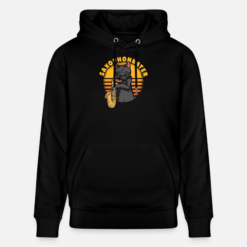 Gueule de bois du saxophone - Sweat à capuche bio CRUISER Stanley/Stella Unisexe - noir