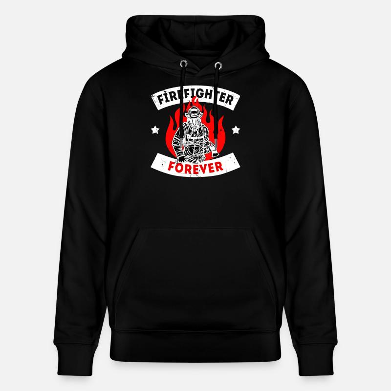 Déclaration des pompiers professionnels - Sweat à capuche bio CRUISER Stanley/Stella Unisexe - noir