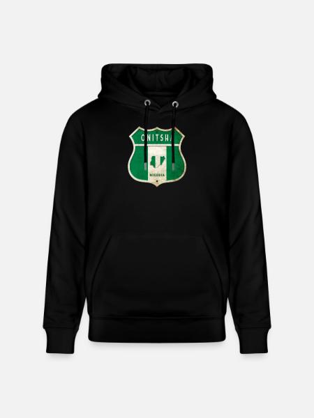 Design du drapeau d'Onitsha Nigeria - Sweat à capuche bio CRUISER Stanley/Stella Unisexe - noir