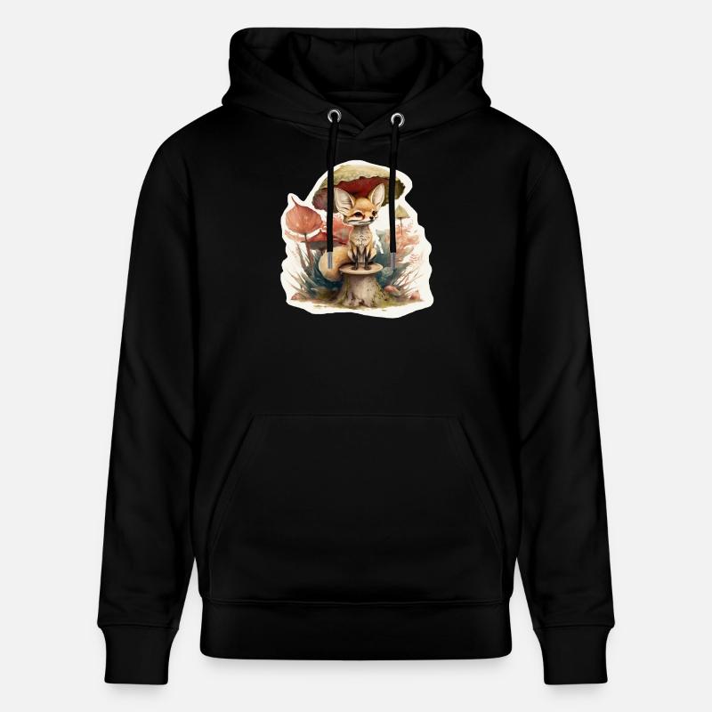 Renard du désert mignon - Sweat à capuche bio CRUISER Stanley/Stella Unisexe - noir