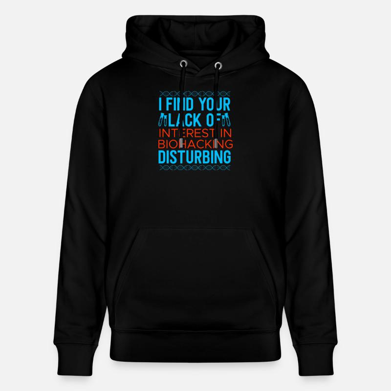 Biohacking Design - Stanley/Stella Unisex Bio-Hoodie CRUISER  - Schwarz