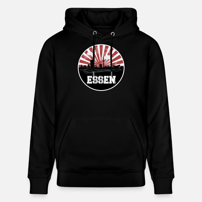 Jeu à domicile Essen Skyline - Sweat à capuche bio CRUISER Stanley/Stella Unisexe - noir