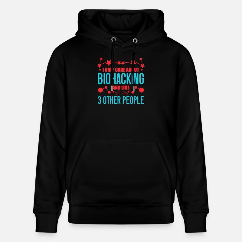 Design de biohacking amusant - Sweat à capuche bio CRUISER Stanley/Stella Unisexe - noir