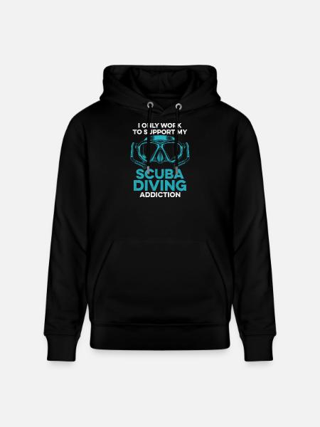 Design de plongée sous-marine - Sweat à capuche bio CRUISER Stanley/Stella Unisexe - noir
