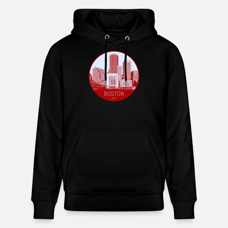 Cercle d’horizon de Boston - Sweat à capuche bio CRUISER Stanley/Stella Unisexe - noir