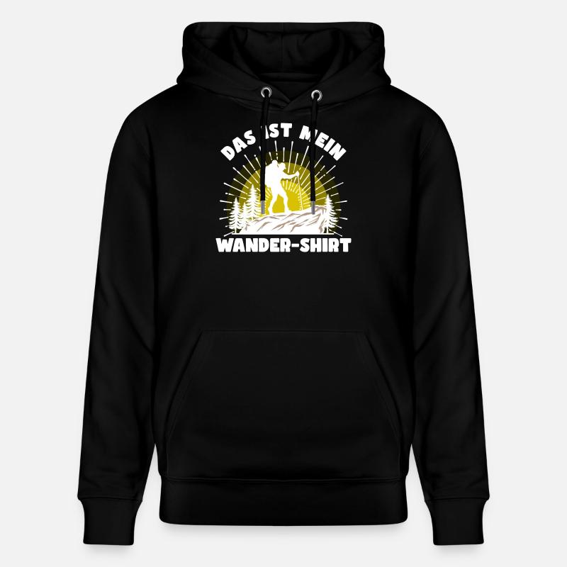 Wandern Statement Bergsteigen Klettern Statement - Stanley/Stella Unisex Bio-Hoodie CRUISER - Schwarz