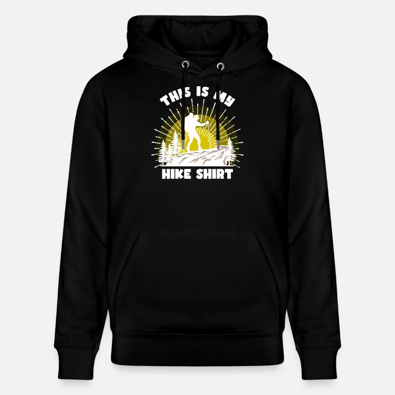 Bergsteigen Wanderer Wandern Bergwandern Statement - Stanley/Stella Unisex Bio-Hoodie CRUISER - Schwarz