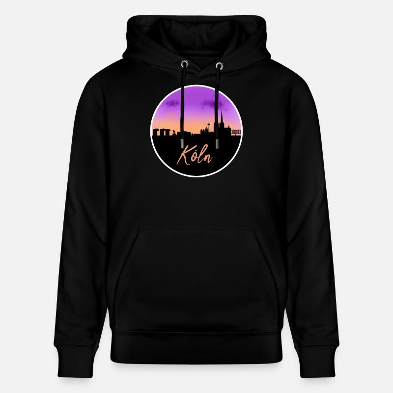 Cologne Fine Skyline - Sweat à capuche bio CRUISER Stanley/Stella Unisexe - noir