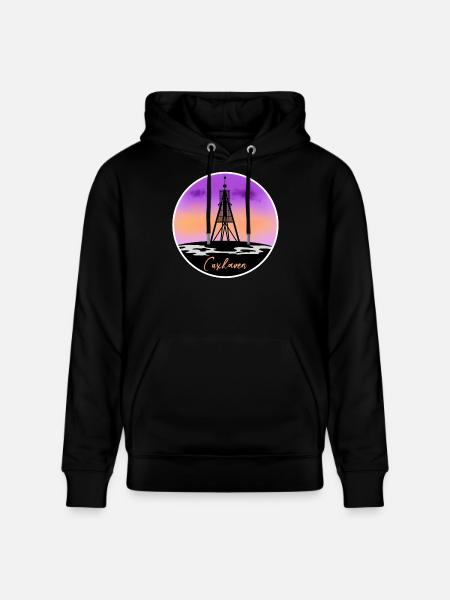 Cuxhaven Fine Skyline - Sweat à capuche bio CRUISER Stanley/Stella Unisexe - noir