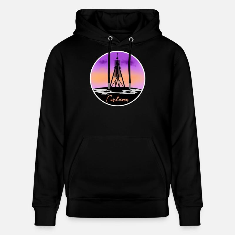 Cuxhaven Fine Skyline - Sweat à capuche bio CRUISER Stanley/Stella Unisexe - noir