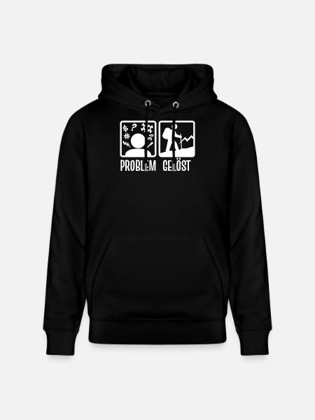 Wanderrouten Wandern Wanderer Wanderung Statement - Stanley/Stella Unisex Bio-Hoodie CRUISER  - Schwarz