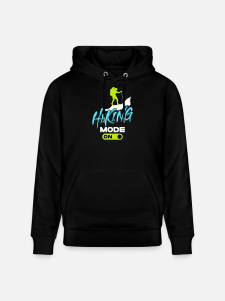 Glacier Hiking Hikers Mountains Statement Tours - Stanley/Stella CRUISER Unisex Organic Hoodie - black