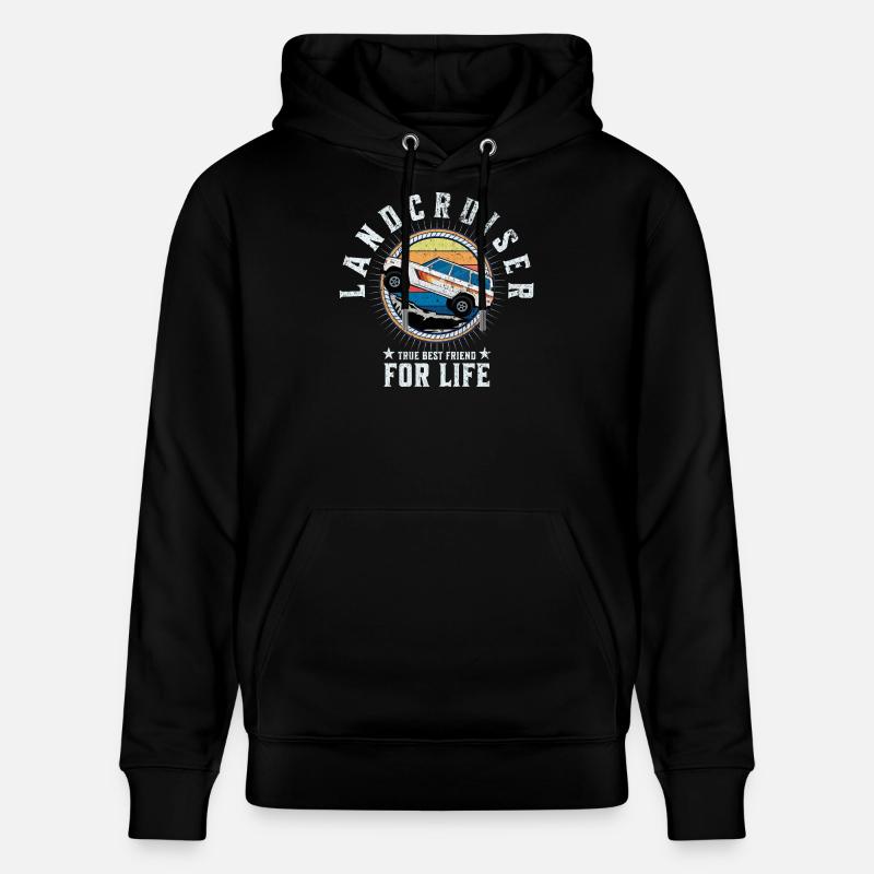 Landcruiser Retro Life - Sweat à capuche bio CRUISER Stanley/Stella Unisexe - noir
