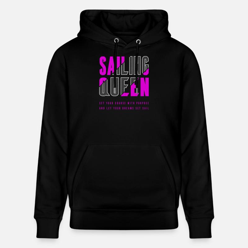 Reine de la voile - Sweat à capuche bio CRUISER Stanley/Stella Unisexe - noir