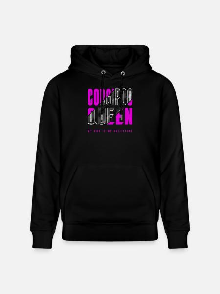 Corgipoo Queen - Stanley/Stella CRUISER Unisex Organic Hoodie - black