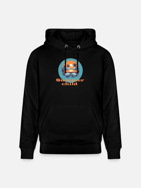 Summer child - Stanley/Stella CRUISER Unisex Organic Hoodie - black